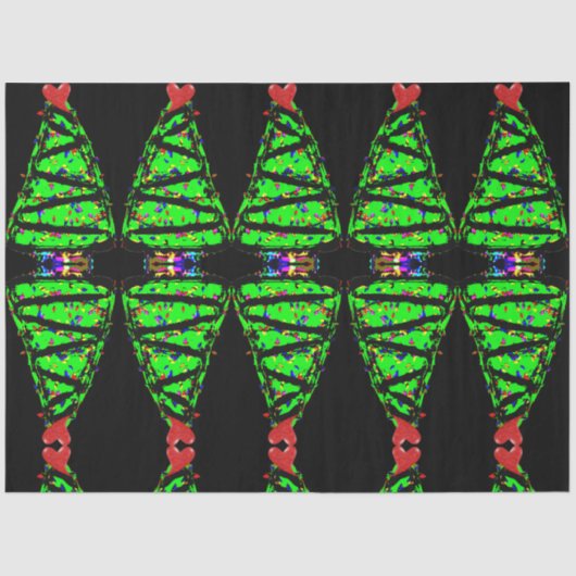 Punk kerstboom tissuepapier (Voorkant)