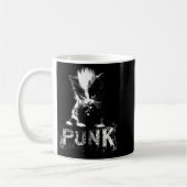 Punk Kitten Cat With Mohawk Nge Gothic Design Koffiemok (Links)