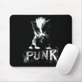 Punk Kitten Cat With Mohawk Nge Gothic Design Muismat (Met muis)