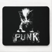 Punk Kitten Cat With Mohawk Nge Gothic Design  Muismat (Voorkant)
