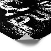 Punk Kitten Cat With Mohawk Nge Gothic Design Poster (Hoek)