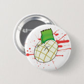 punk kop ronde button 5,7 cm (Voorkant /achterkant)