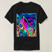punk kunst abstract t-shirt (Design voorkant)