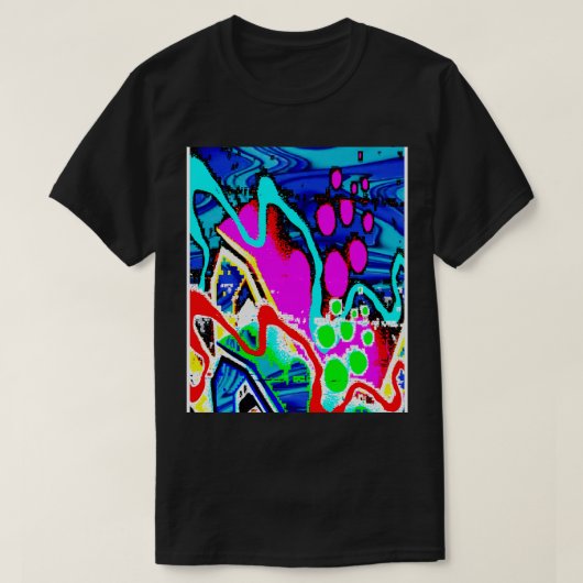 punk kunst abstract t-shirt (Design voorkant)