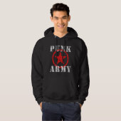 Punk leger hoodie (Voorkant volledig)