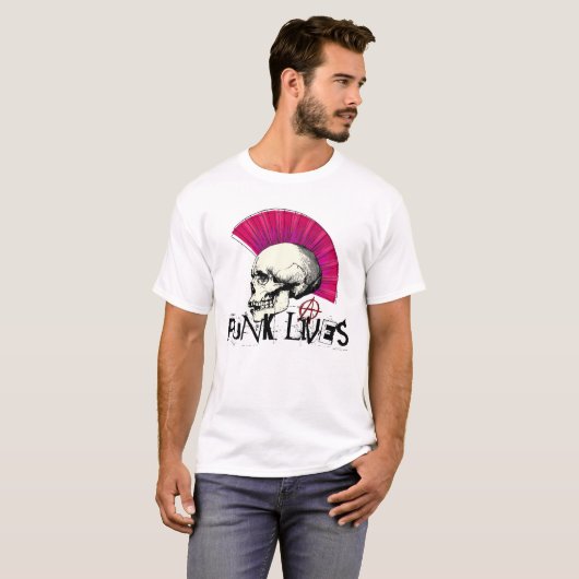 Punk levens t-shirt (Voorkant volledig)