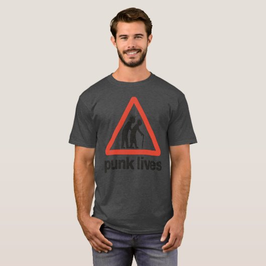 punk levens t-shirt (Voorkant volledig)