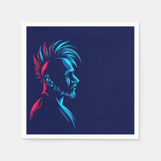 Punk man servet (Voorkant)