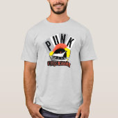 Punk Mees Borstplaat T-Shirt (Voorkant)