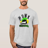 Punk Mees Borstplaat T-Shirt (Voorkant)