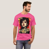 Punk meisje graffiti 90s grunge urban art noodgedw t-shirt (Voorkant volledig)