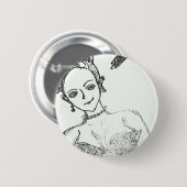 punk meisje is sophie? ronde button 5,7 cm (Voorkant /achterkant)