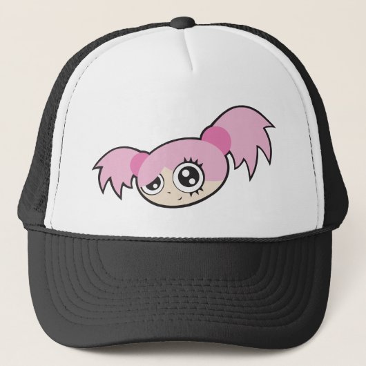Punk meisje roze trucker pet (Voorkant)