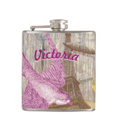 Punk meisstoomkolven heupfles (Voorkant)