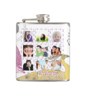 Punk meisstoomkolven heupfles (Voorkant)