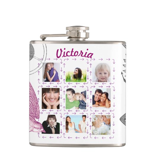 Punk meisstoomkolven heupfles (Voorkant)