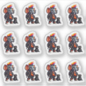 Punk met een kofferbak 12 Sticker Sheet (Voorkant)