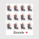 Punk met een kofferbak 12 Sticker Sheet (Vel)