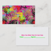 Punk mod stylist Tattoo artistieke kaart Retro Afsprakenkaartje (Voorkant / Achterkant)