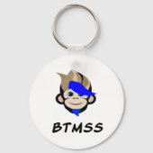 Punk Monkey Blue Eyed Monkey BTMSS Sleutelhanger (Achterkant)