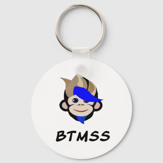 Punk Monkey Blue Eyed Monkey BTMSS Sleutelhanger (Achterkant)