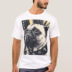 Punk Niet Dood Bulldog – Rock Dog Art T-shirt