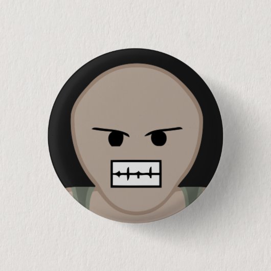 Punk-o-Matic drummer Button Pin (Voorkant)