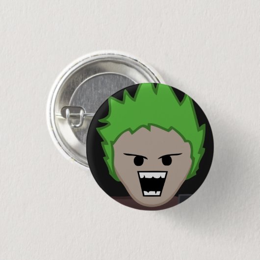 Punk-o-Matic gitarist Button Pin (Voorkant /achterkant)