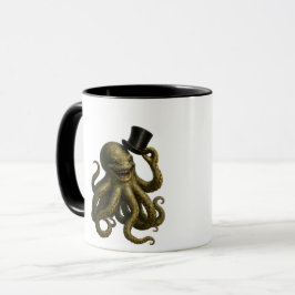 Punk octopus tipping dapper steampunk octopus tipp mok