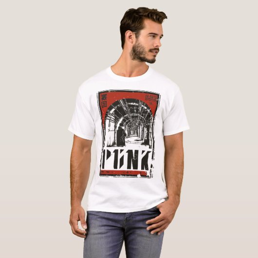 PUNK ondergrondse retrotunnel |  propaganda T-shirt (Voorkant volledig)