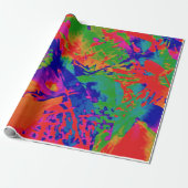 Punk ontwerp cadeaupapier (Uitgerold)