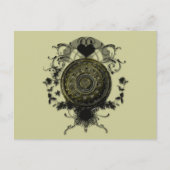 Punk ontwerp van stoomcog briefkaart (Voorkant)