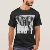 Punk opstand van de zwarte justitie t-shirt (Voorkant)