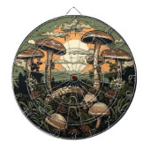 Punk paddenstoelenbos dartbord (Voorkant)