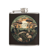 Punk paddenstoelenbos heupfles (Voorkant)