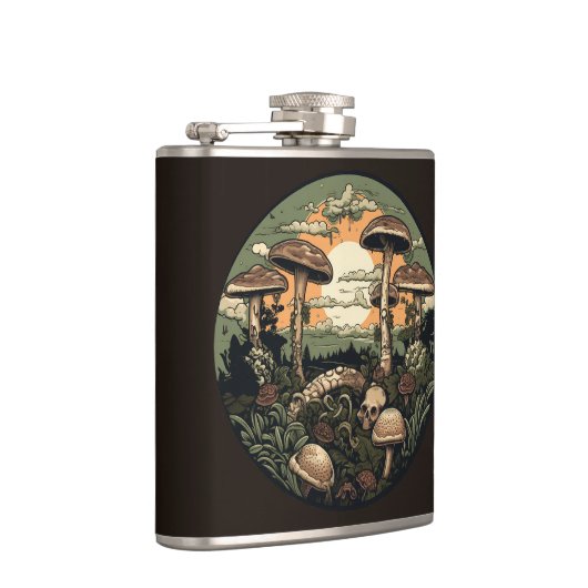 Punk paddenstoelenbos heupfles (Rechts)