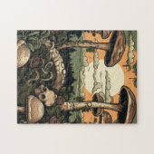 Punk paddenstoelenbos legpuzzel (Horizontaal)