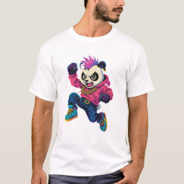 Punk Panda Kracht T-shirt