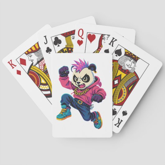 Punk Panda Power Pokerkaarten (Achterkant)