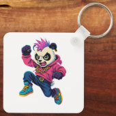 Punk Panda Power Sleutelhanger (Achterkant)