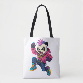 Punk Panda Power Tote Bag