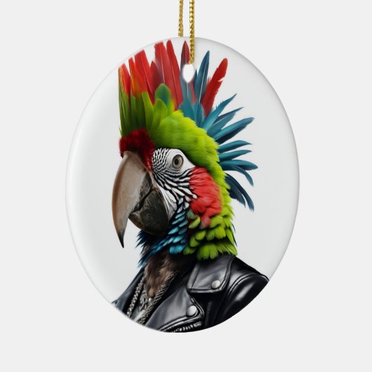 Punk papegaai keramisch ornament (Rechts)