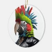 Punk papegaai keramisch ornament (Links)