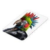 Punk papegaai magneet (Linkerzijde)