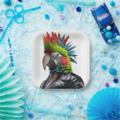 Punk papegaai papieren bordje (Feest)