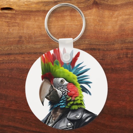 Punk papegaai sleutelhanger (Voorkant)