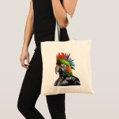 Punk papegaai tote bag (Voorkant (product))
