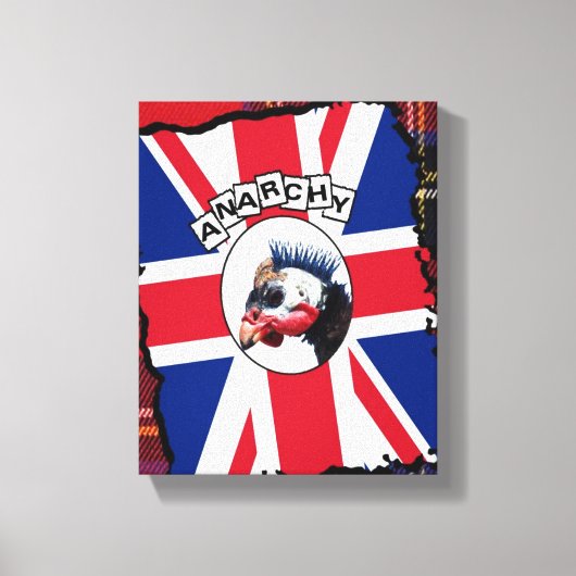 Punk parelhoen canvas afdruk (Voorkant)