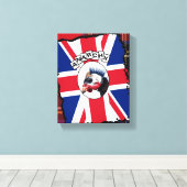 Punk parelhoen canvas afdruk (Insitu (Houten vloer))