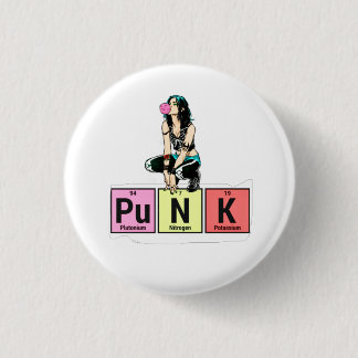 Punk periodieke tabel ronde button 3,2 cm